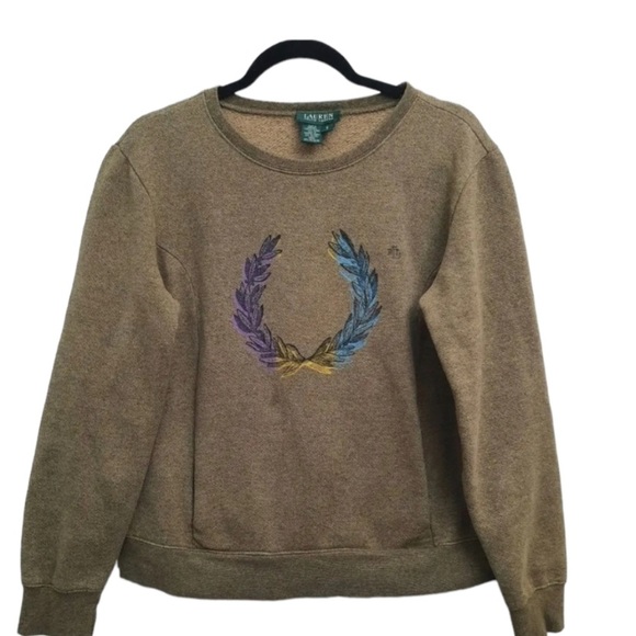 Lauren Ralph Lauren Laurel Print Crewneck Sweatshirt - Picture 1 of 4